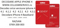 Decodare Apple iphone 4 Pret minim DECODARE IPHONE 4   0769.897.194  B