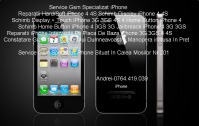 Schimb Display iPhone 3GS montez touch iPhone 3G Glassez Geam iPhone 4